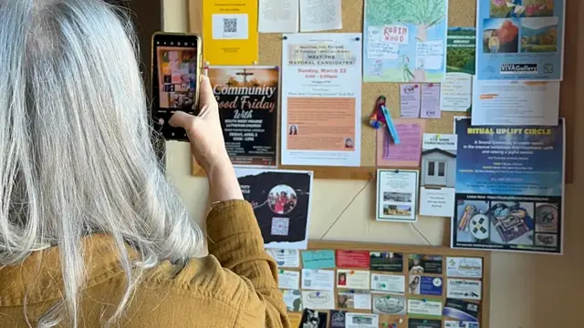 Good example: stepped back, full board visible while taking photo